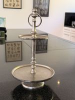 Etagere silberfarben zweistöckig