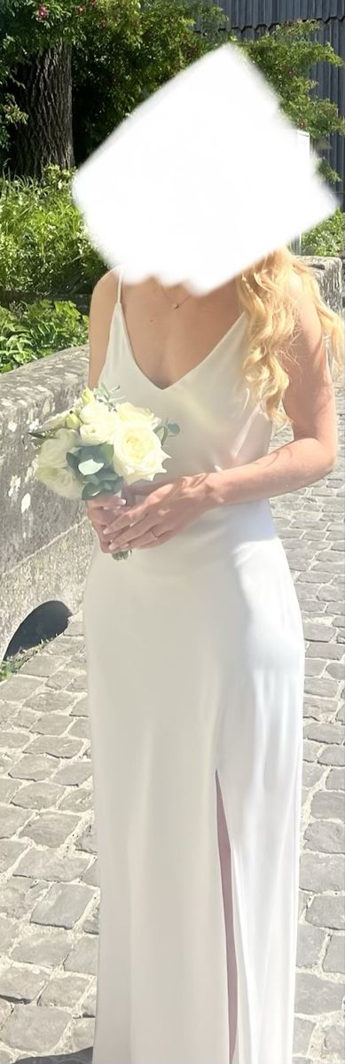 Piqyourdress Vestiti: Elegantes, schlichtes Brautkleid – Nuovo (secondo la descrizione) da Reichenburg venduto da Benutzer123_ 6