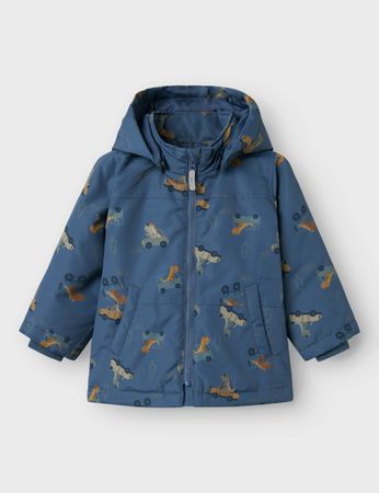 Name It Outdoorjacke NMMMAX PA JACKET AOP NOOS mit Kapuze
