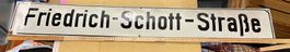 Emailschild/Strassenschild/Friedrich-Schott-Strasse/Antik