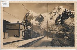 Wengernalpbahn an der Station Wengeralp