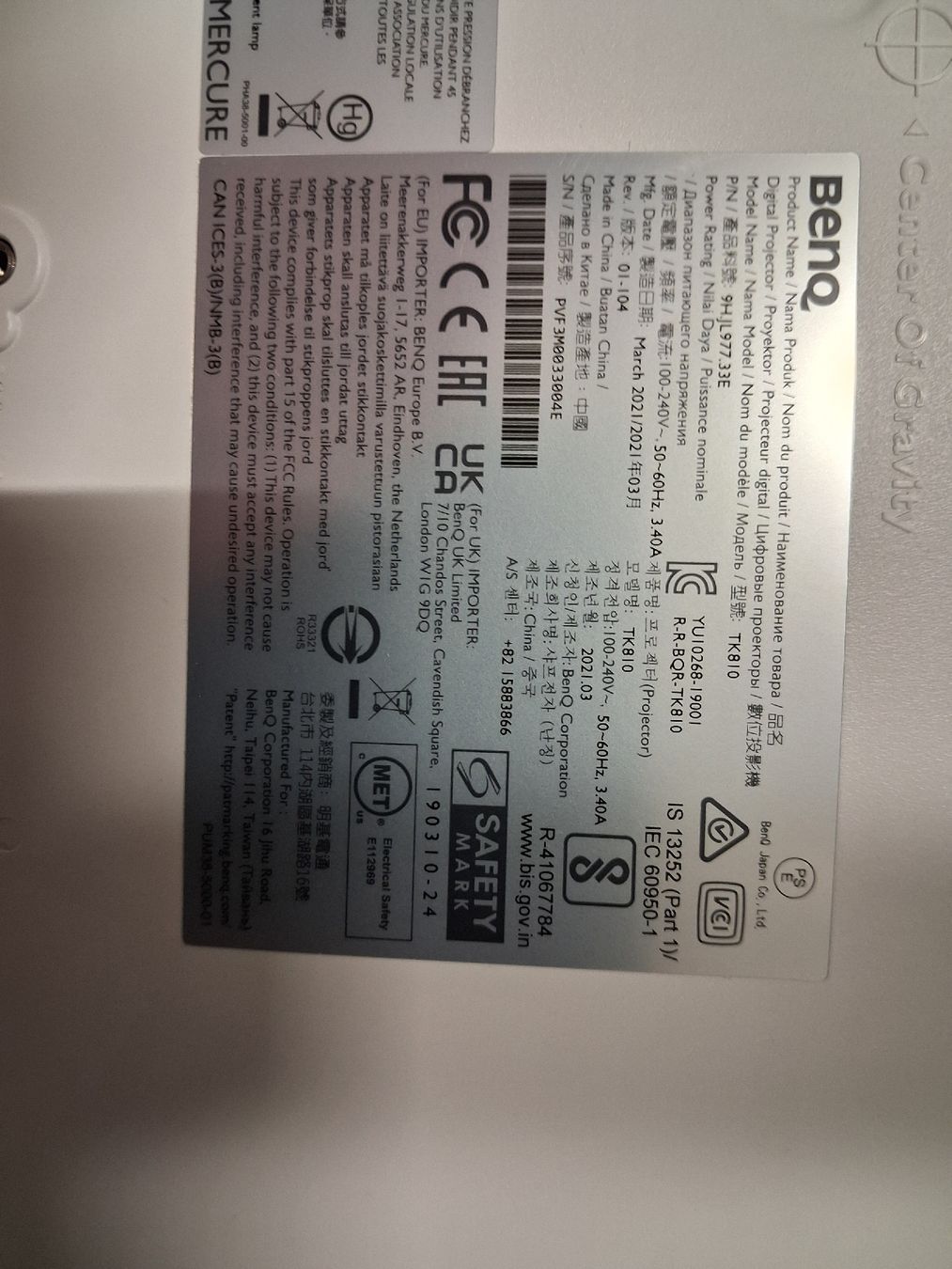 BenQ Videoprojektoren: Beamer Benq TK810 – Gebraucht aus Basel von Tassara75 1