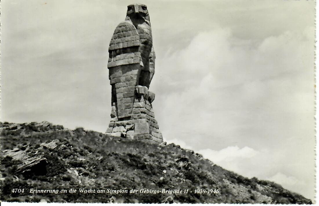 Cartoline postali: Erinnerung an die Wacht am Simplon – Usato da Hochdorf venduto da Ziegel-16