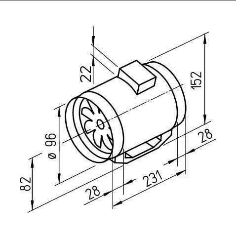 Helios Ventilatoren: Helios MV 100 A Rohrventilator – Neu und originalverpackt aus Bottighofen von zaap 1