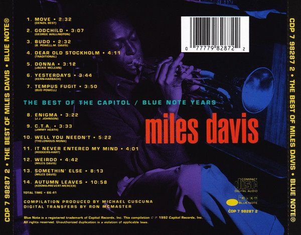 CDs: Miles Davis CAPITOL BLUE NOTE YEARS  Cannonball Adderley CD – Gebraucht aus Kandergrund von Sososo 1