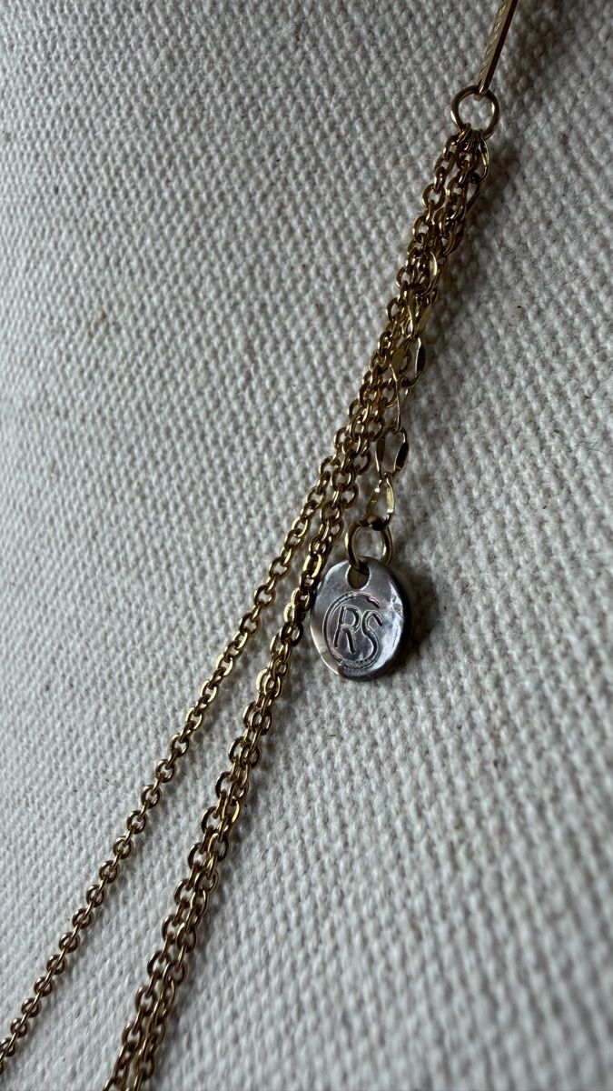 Catenine: Collier multi-rangs doré RS avec perles état neuf – Usato da Nyon venduto da stylevintage79 3