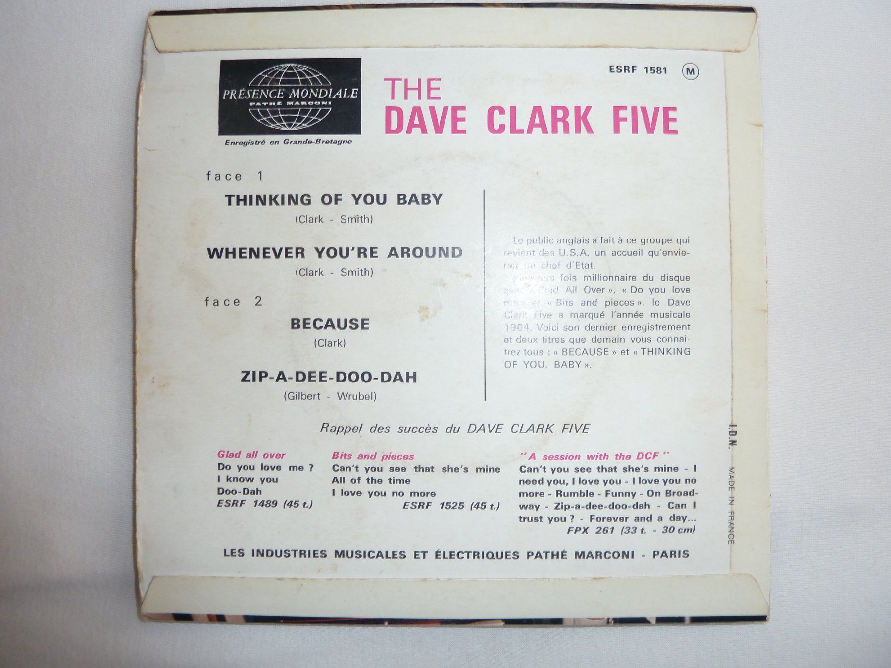 Vinyles: The Dave Clark Five 1964 – D'occasion à Thalwil par Kumawa0 1