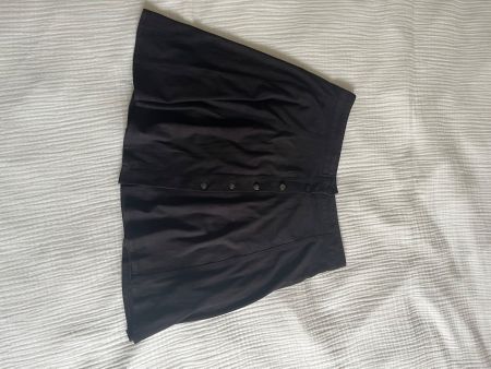 Black faux suede skirt size S