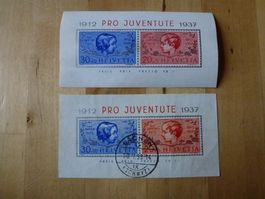 Top ++ PJ Jubiläumsblock 1937 gestempelt & ungebraucht
