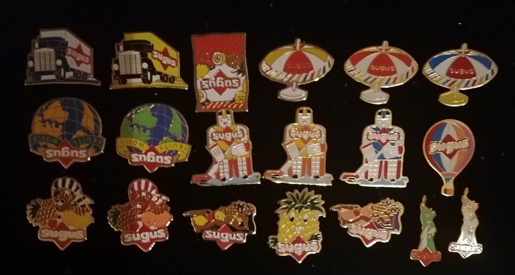 Plaketten & Abzeichen: Sugus Pins – Gebraucht aus Messen von renklever
