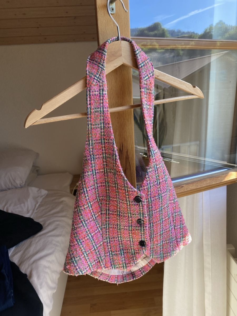 Tops: Pink karierter Tweed-Top-West Gr. 36 – Gebraucht aus Schachen LU von ali_hz6l 2