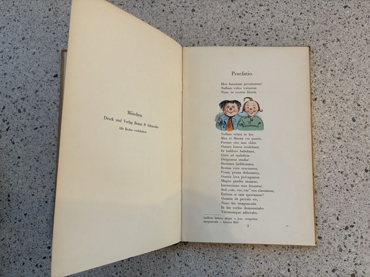 Livres: Max und Moritz in Latein - 1932 – D'occasion à Schlieren par pauley102 1