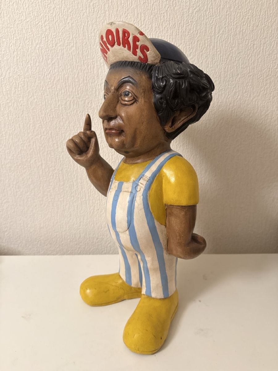 Figurines: Sculpture bois Coluche – D'occasion à Pully par shawyn 2