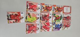 Collection cartes football Suisse lot 12 cartes