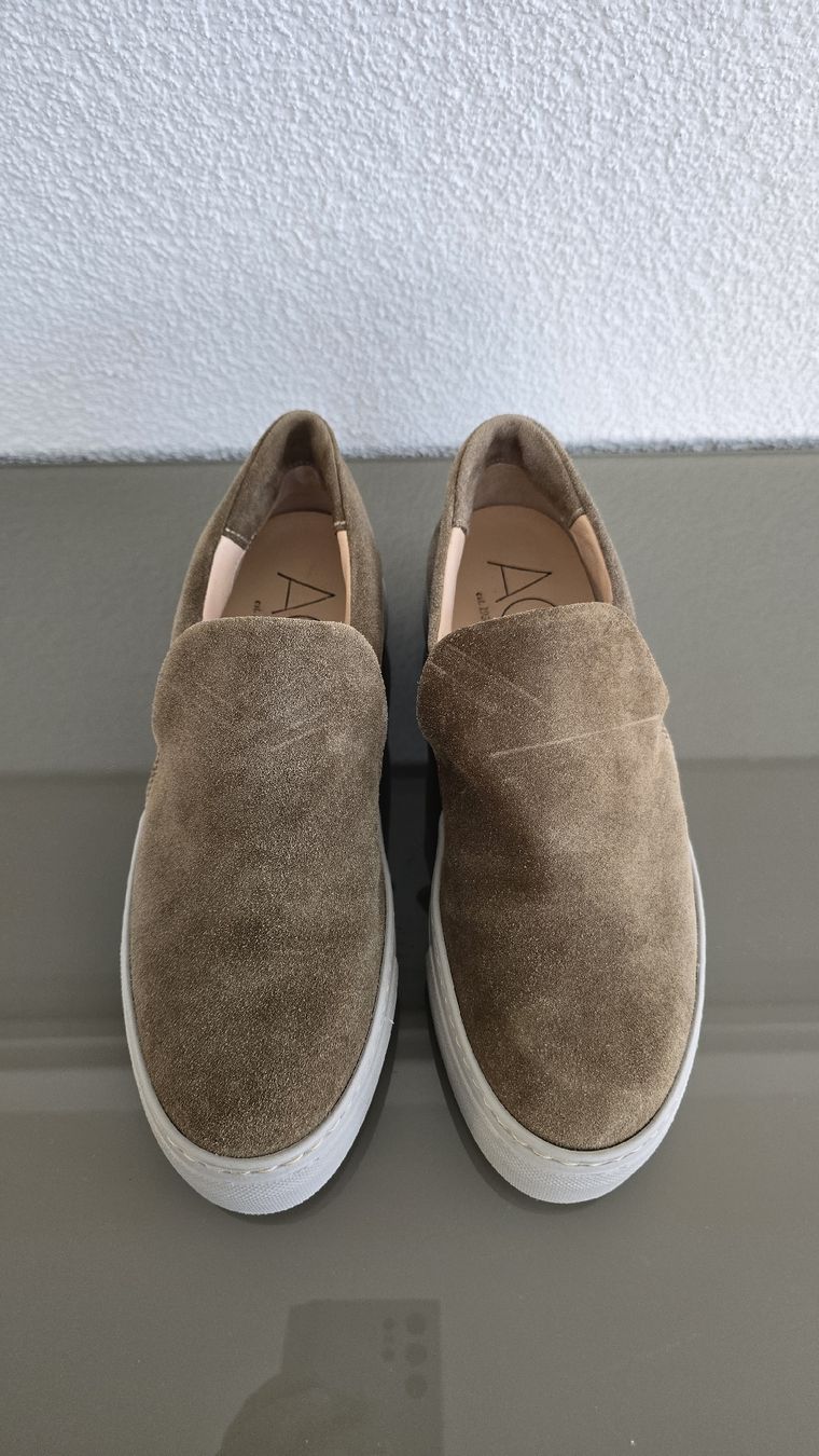 AGL Scarpe da donna: Loafer AGL 37 Wildleder hellbraun – Nuovo (secondo la descrizione) da Untereggen venduto da cla_kb2w 1