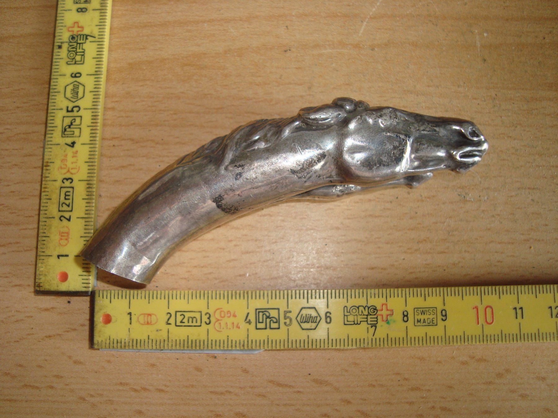 Figurines: Antiker Stockgriff Pferdeköpfe – D'occasion à Vordemwald par tinumesser 2