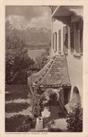 Hilterfingen, Hotel Pension Eden, Eingang, gelaufen 1920