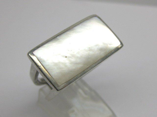 Anelli: Vintage Ring Silber 925  Perlmutt Gr. 59.5 – Usato da Ermatingen venduto da Decovin 7
