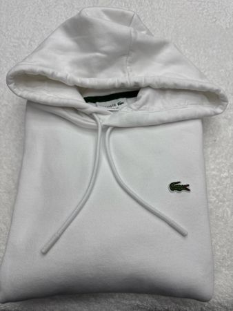 Sweat Lacoste blanc taille M comme neuf 100%authentique