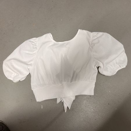 Weisses Damen Crop Top