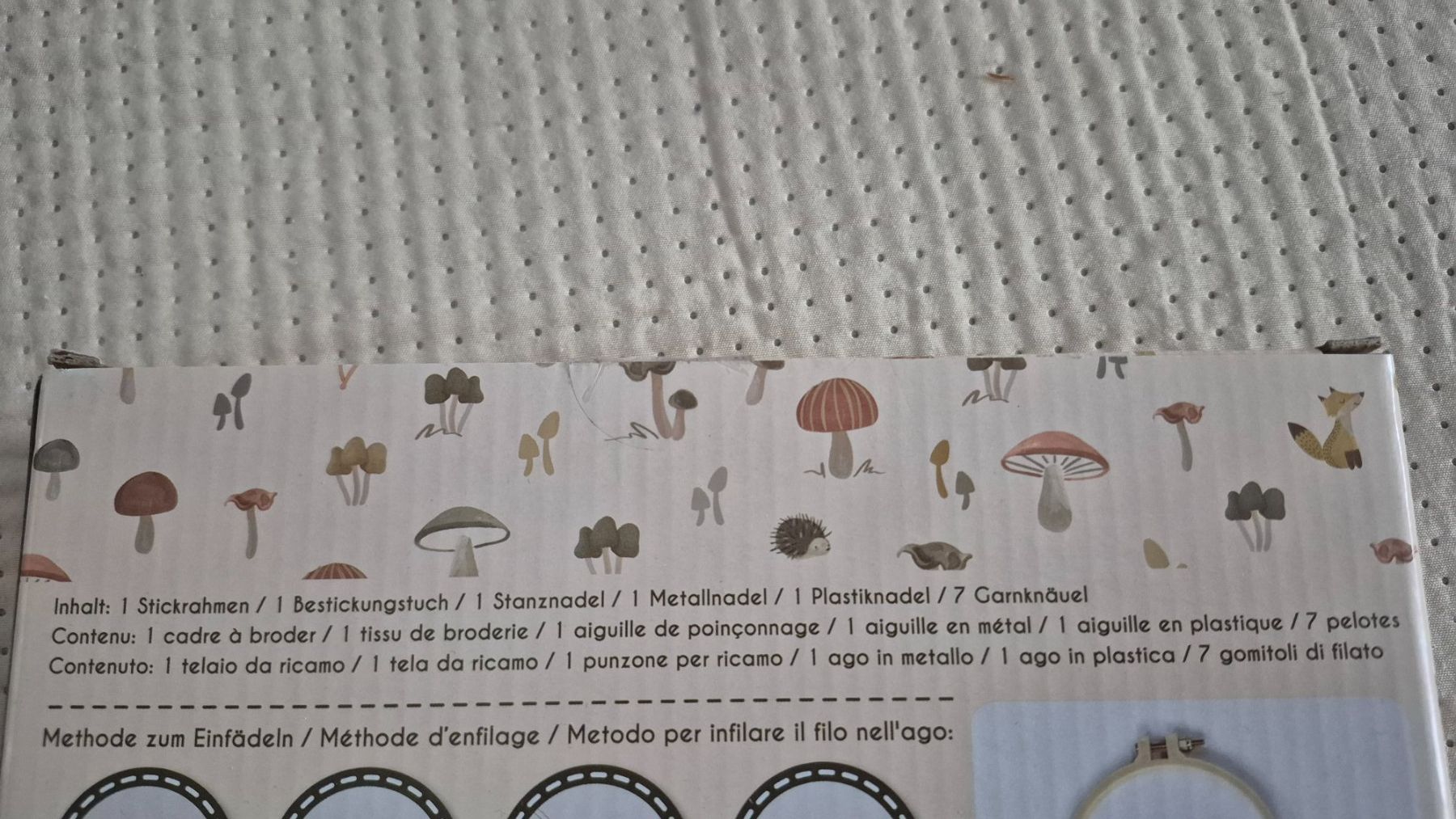 Kit bricolage: DIY Stickbild Bär Stickset Punch Needle neu – Nuovo e nell'imballaggio originale da Villars-sur-Glâne venduto da snacks01 3