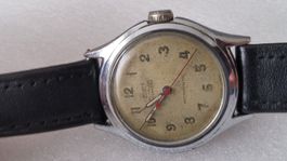 Aus 50er Jahre Vintage Hatis Handaufzug Herrenuhr läuft
