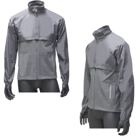 Salomon Herren Outdoorjacke 2 in1/Jacke + Weste/grau/Gr.46/S