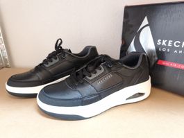 Skechers Uno Court-Low-Post Sneaker Schwarz Grösse 45 neu