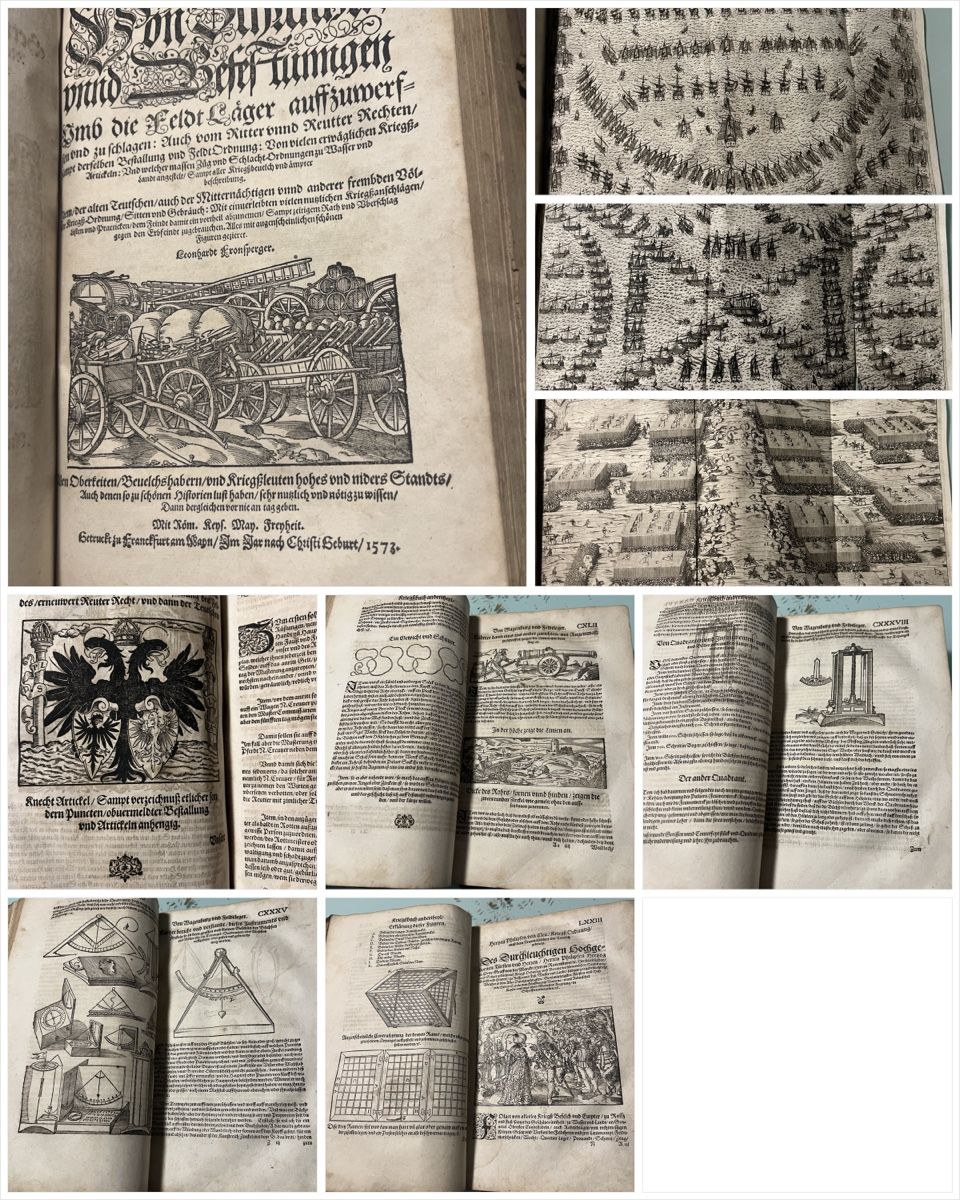 Libri: Kriegsbuch 2 3 Teil Fronsperger 1573 – Usato da Oftringen venduto da Ramsesundosiris 1