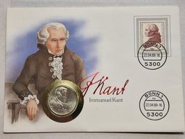 Deutschland 5 Mark, Immanuel Kant 1974 (D) Silber.