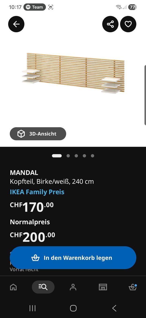 Ikea Letti: Bett 160x200, mit Kopfteil – Nuovo (secondo la descrizione) da Reinach BL venduto da tscholin 4