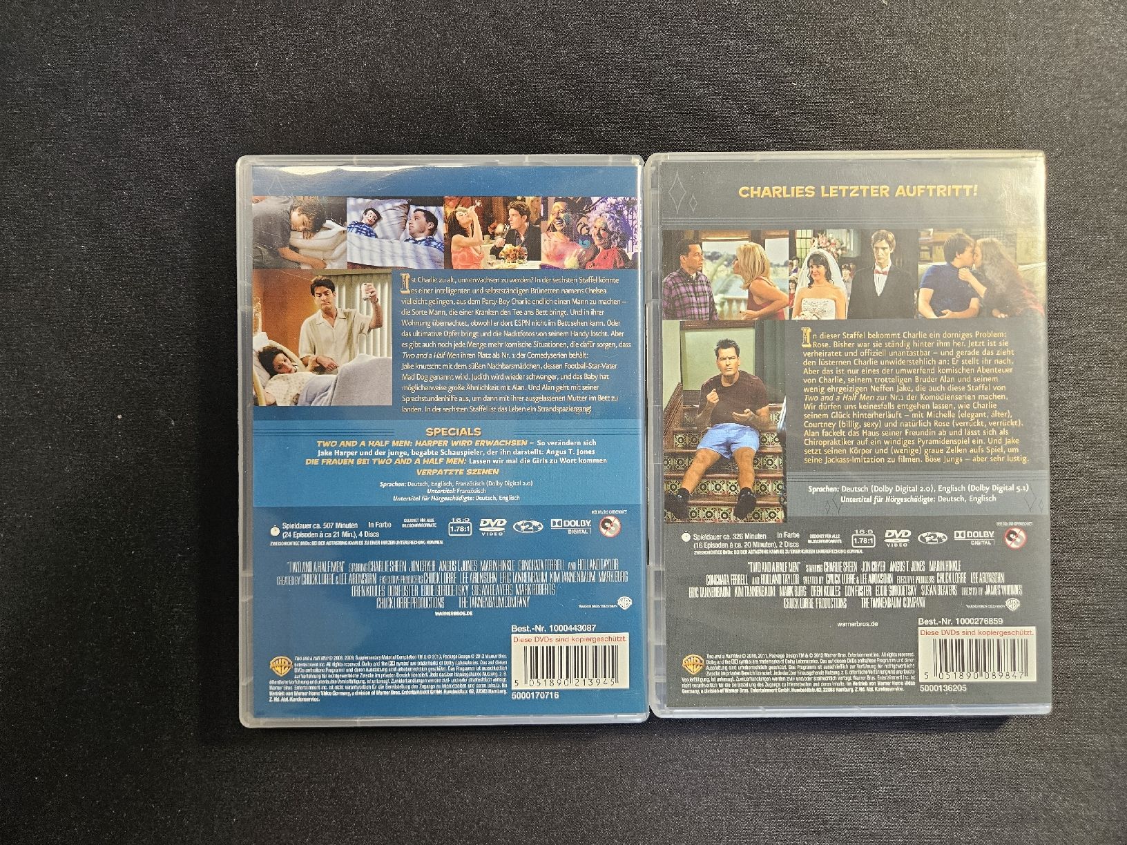 Tutti i DVDs: Two and a Half Men, Staffel 6 und 8 – Usato da Lenzburg venduto da fischerus 1