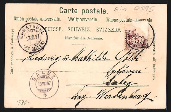 Cartoline postali: Litho Nesslau, Ortsansicht m. Buchdrucke – Usato da Berlin venduto da bartko-reher 1