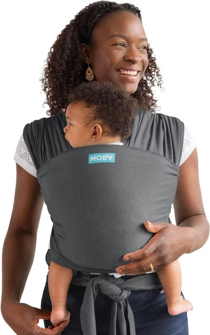 Moby Wrap Marsupi portabebè: Moby baby wrap écharpe de portage GRISE – Usato da Genève venduto da Loloana 3