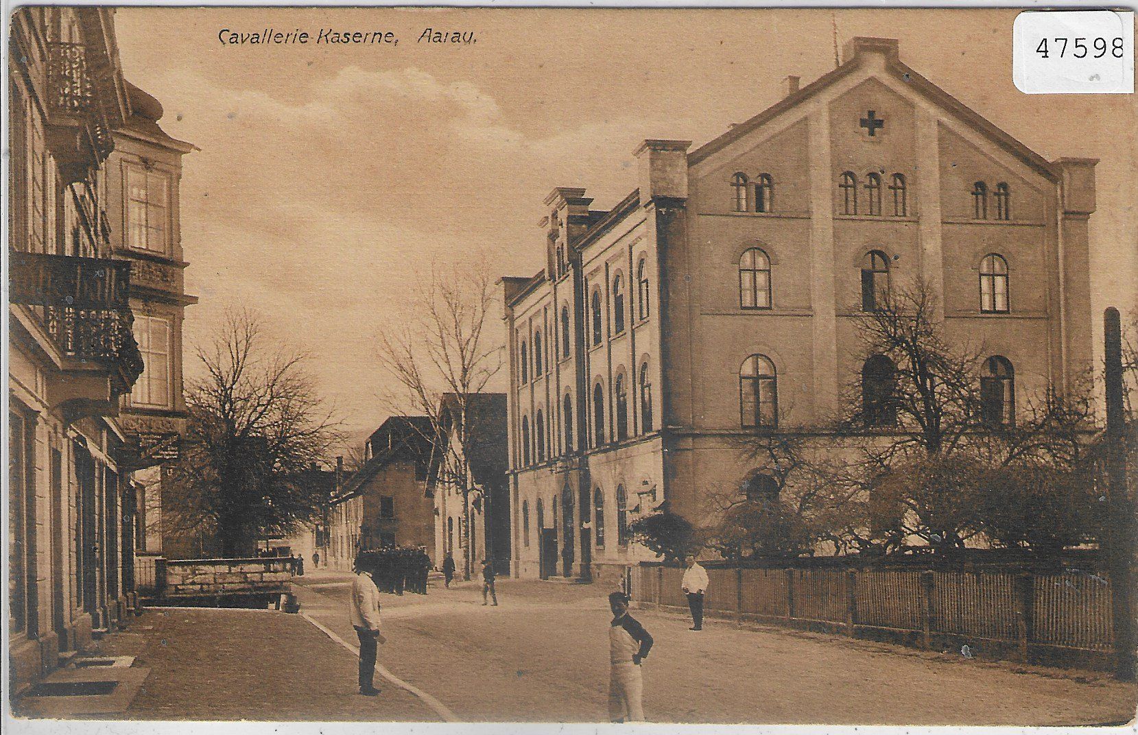 Cartoline postali: Cavallerie Kaserne - Aarau - animee – Usato da Ettingen venduto da Kartenplanet