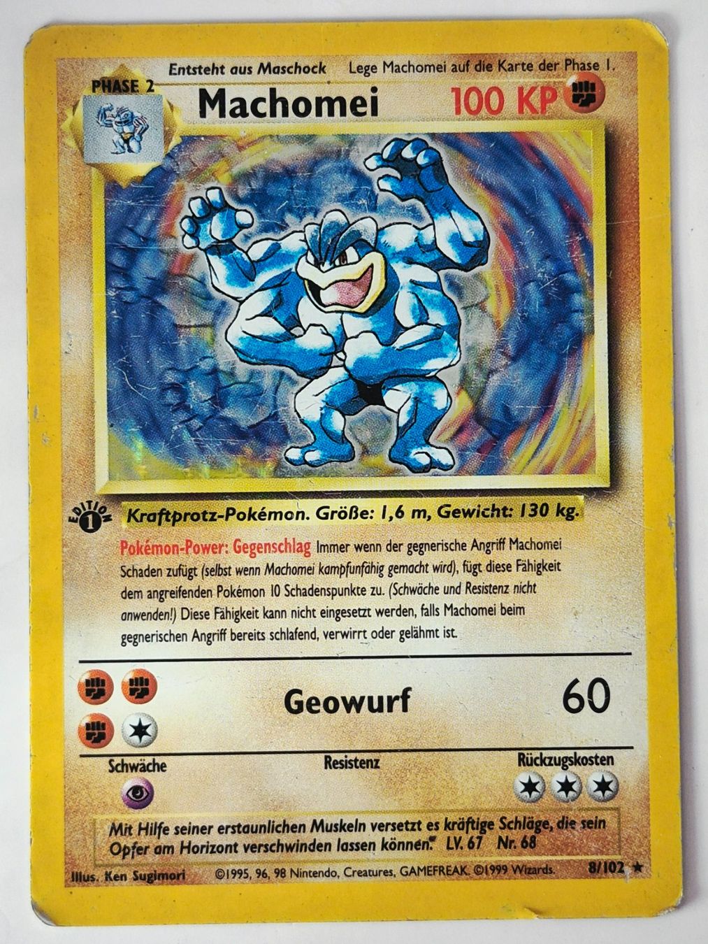Pokémon Carte collezionabili: Machomei / Machomp / Base / Basis / 1. First Edition / BS 8 – Nuovo (secondo la descrizione) da Arni AG venduto da PokemonCardsStore