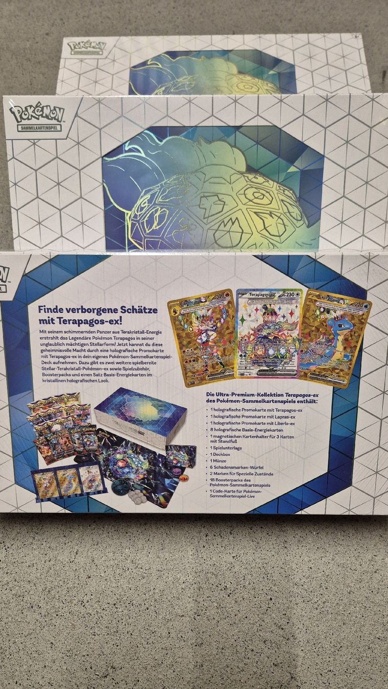 Pokémon Carte collezionabili: 3x UPK Terapagos – Nuovo e nell'imballaggio originale da Sursee venduto da Barclays93 1