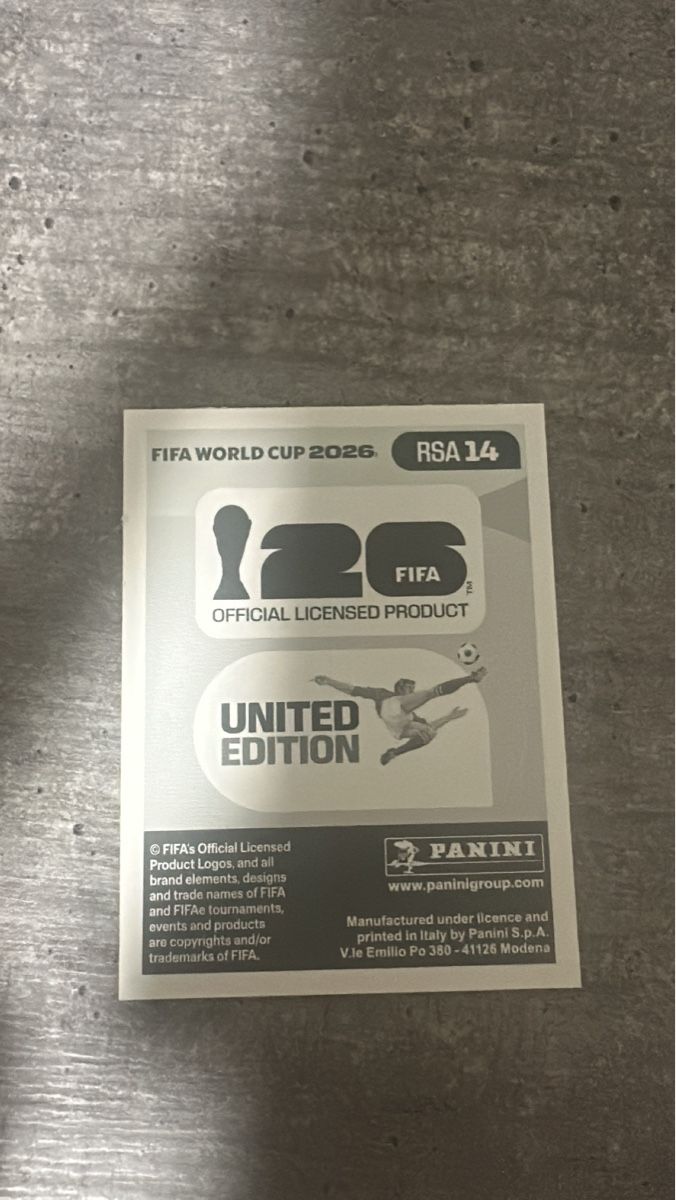 Panini Carte collezionabili: RSA 14 , FIFA WORLD CUP 2026 PANINI  – Nuovo (secondo la descrizione) da Frauenfeld venduto da 1PegPeg1 1