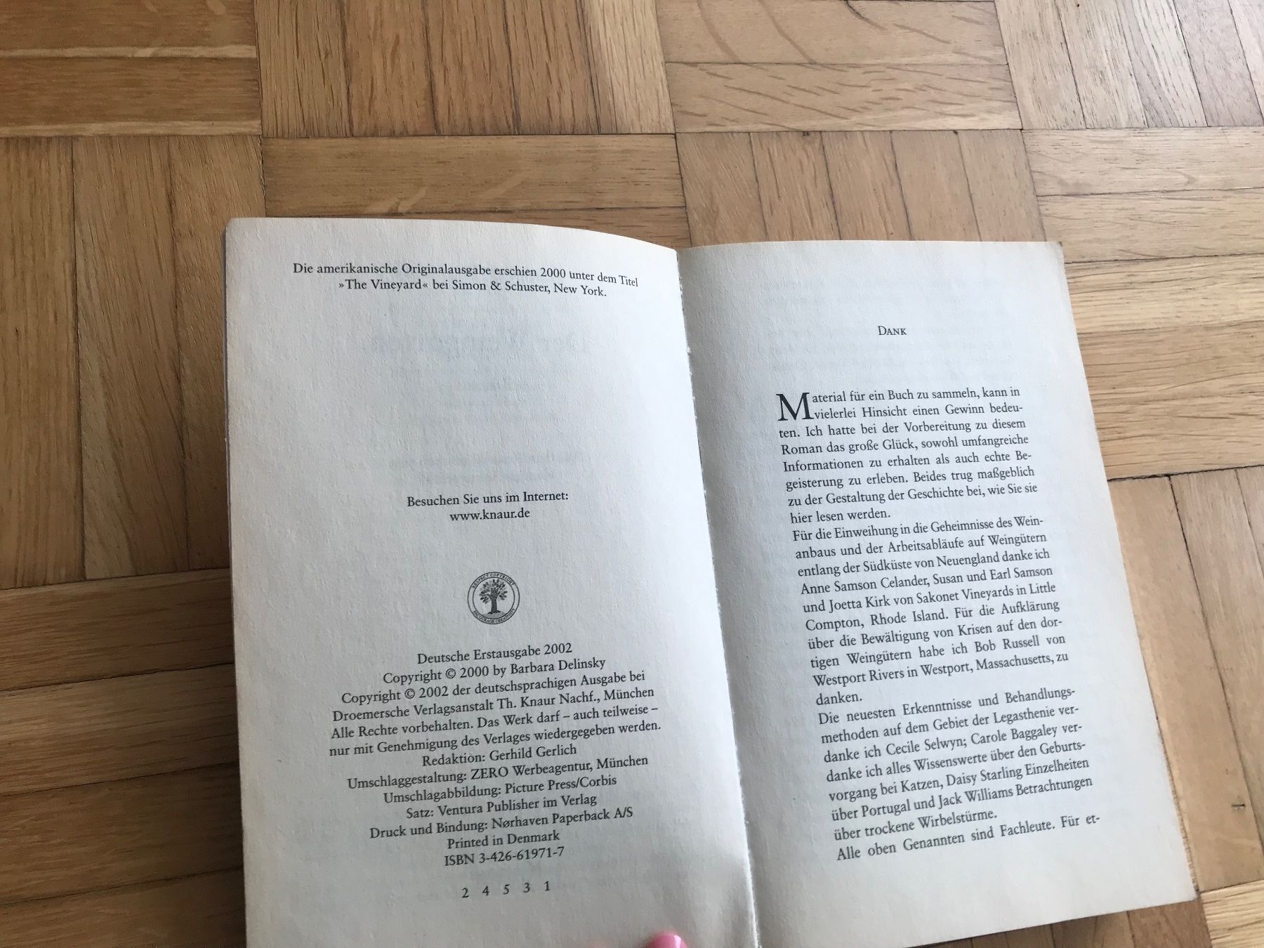 Bücher: Barbara Delinsky - Der Weingarten / Porto 3.40 – Gebraucht aus Emmenbrücke von Hathor123 6