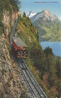 Bürgenstock (NW) Bürgenstockbahn mit Pilatus