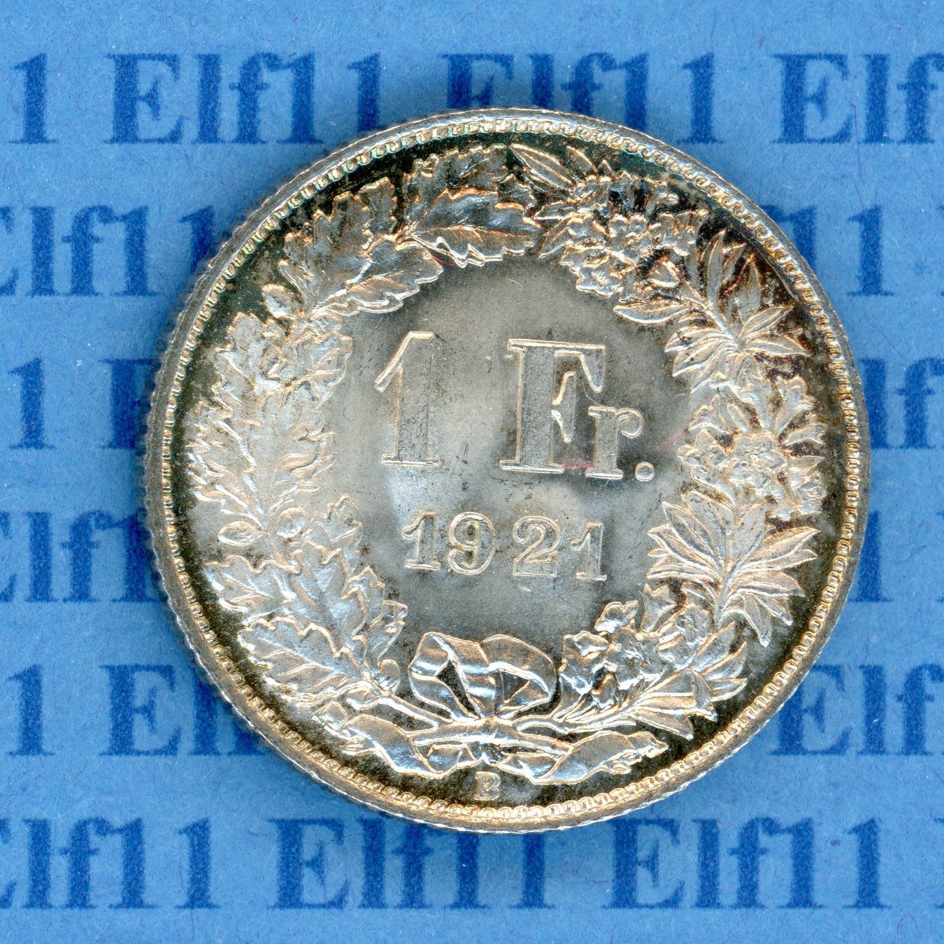 Tutti le monete: CHF___1.00 1921 -stgl 1 Franken – Nuovo (secondo la descrizione) da Widnau venduto da Elf11