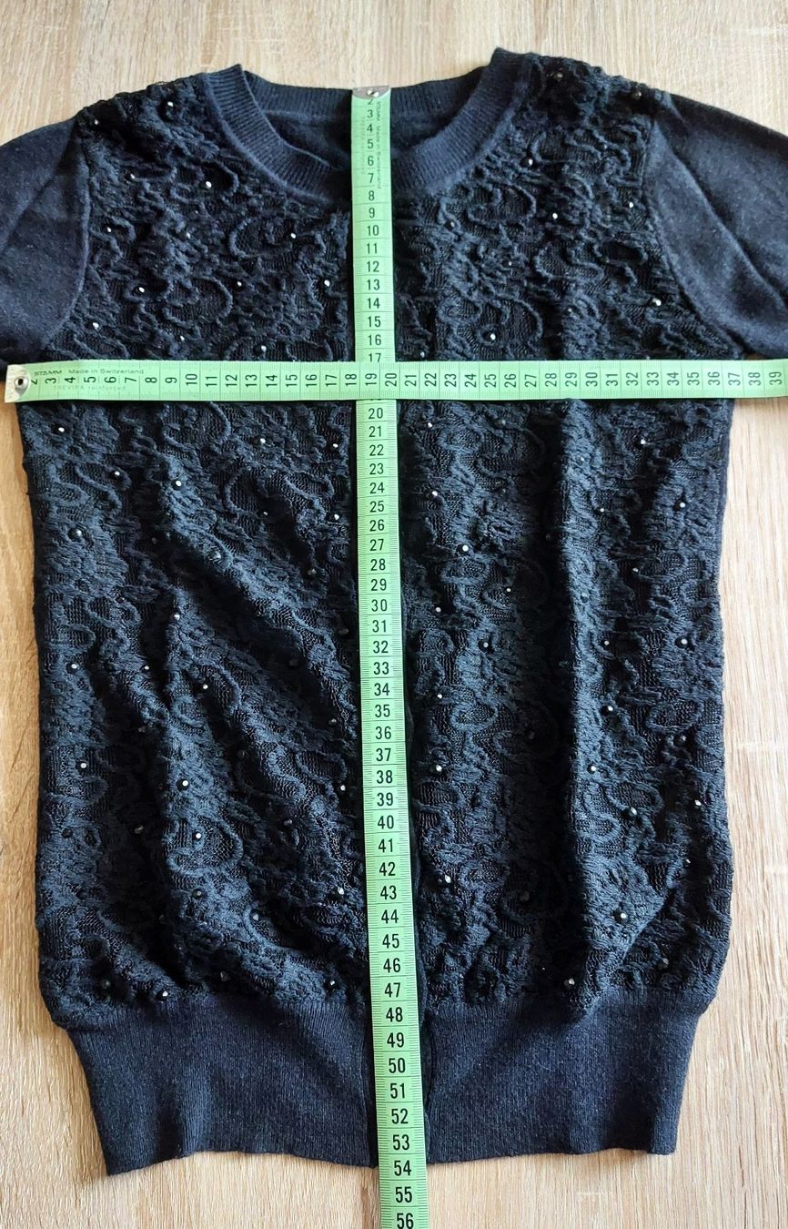 Giacche: Damen Strickjacke mit Spitze, selten getragen – Usato da Zollikofen venduto da Blackie 2
