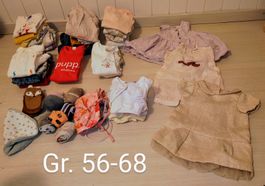 Baby Mädchen Kleiderpaket Gr. 56-68, Sommer/Herbst