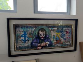 Einzigartiges Joker/Tweety Wandbild, 148x75cm, Top Zustand