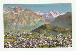 Ansichtskarte Interlaken Mönch und Jungfrau gebraucht 1922