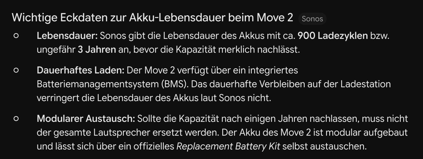 Sonos Sistemi audio & multimediali: Sonos Move 2 (Airplay2, Bluetooth mit Akku) – Usato da Siebnen venduto da Bushidozen 2