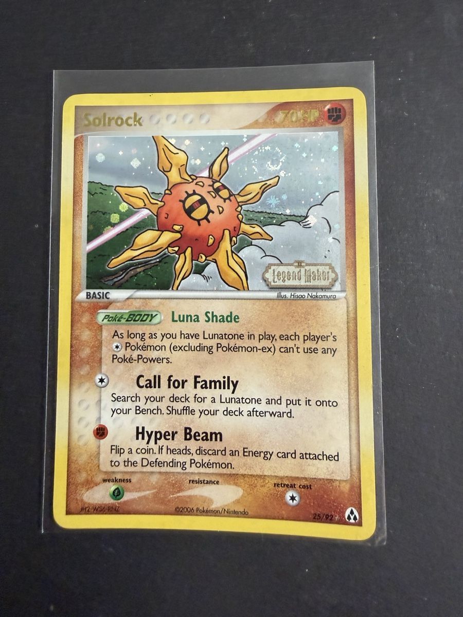 Pokémon Carte collezionabili: Solrock Reverse Holo 25/92 Pokemon Legend Maker MP – Usato da Adliswil venduto da Parosek
