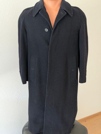 Burberry Wintermantel Wolle & Kamelhaar dunkelblau