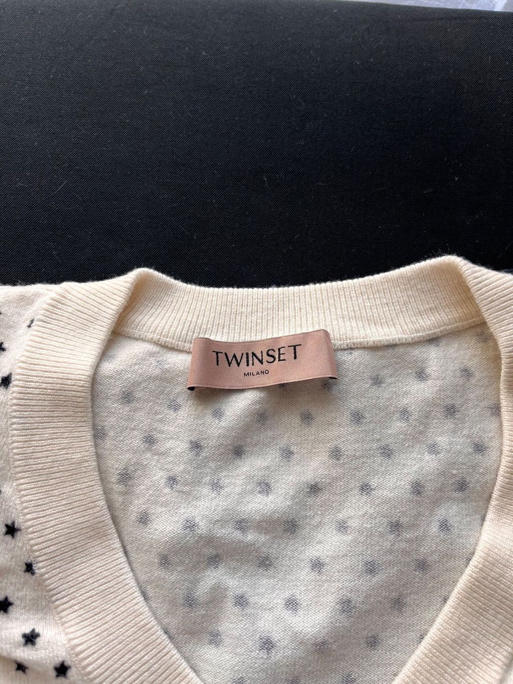Twinset Pulls & Sweat-shirts: Twinset Pullover V-Ausschnitt Sternenmuster Gr. L – D'occasion à Frenkendorf par klourenco 7