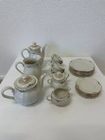 Vintage Porzellan Kaffee- und Teeservice Bavaria Elfenbein